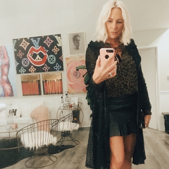 Olivaceous Leopard Print Blouse With Tassels - Picture 6 of 6